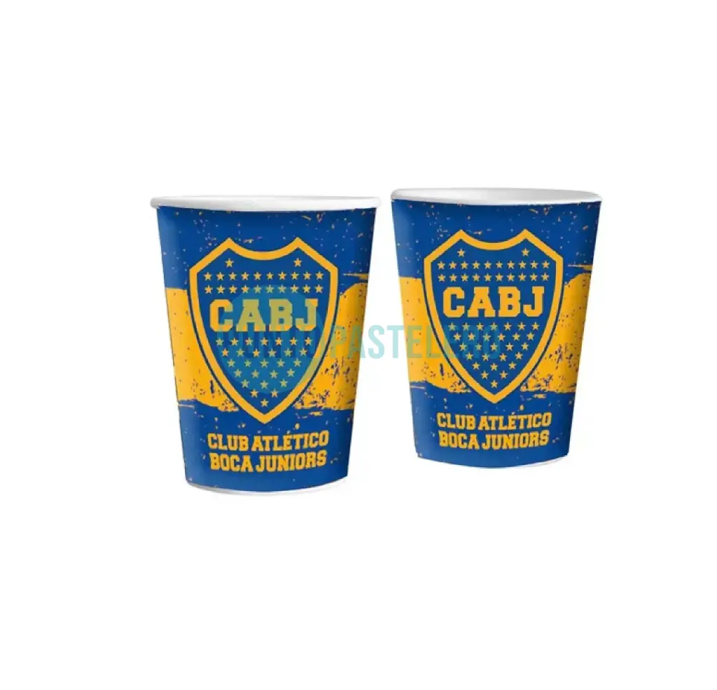 VASO POLIPAPEL BOCA JUNIORS (8 U.)