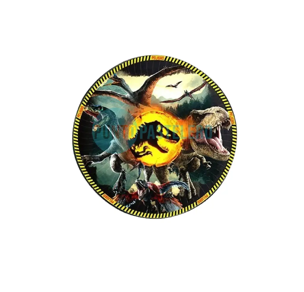 PLATO POLIPAPEL JURASIC WORLD DINOSAURIOS (8 U.)