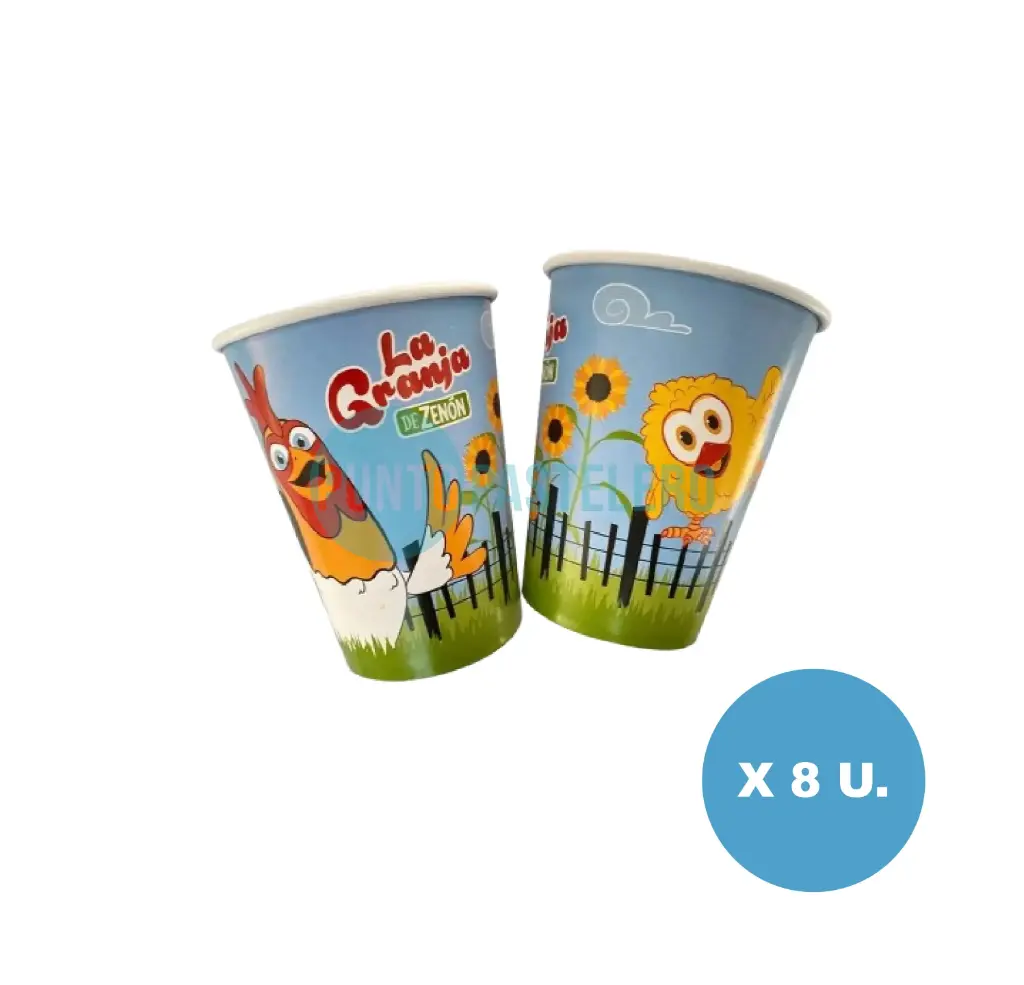 VASO DE POLIPAPEL LA GRANJA DE ZENON (8 U.)