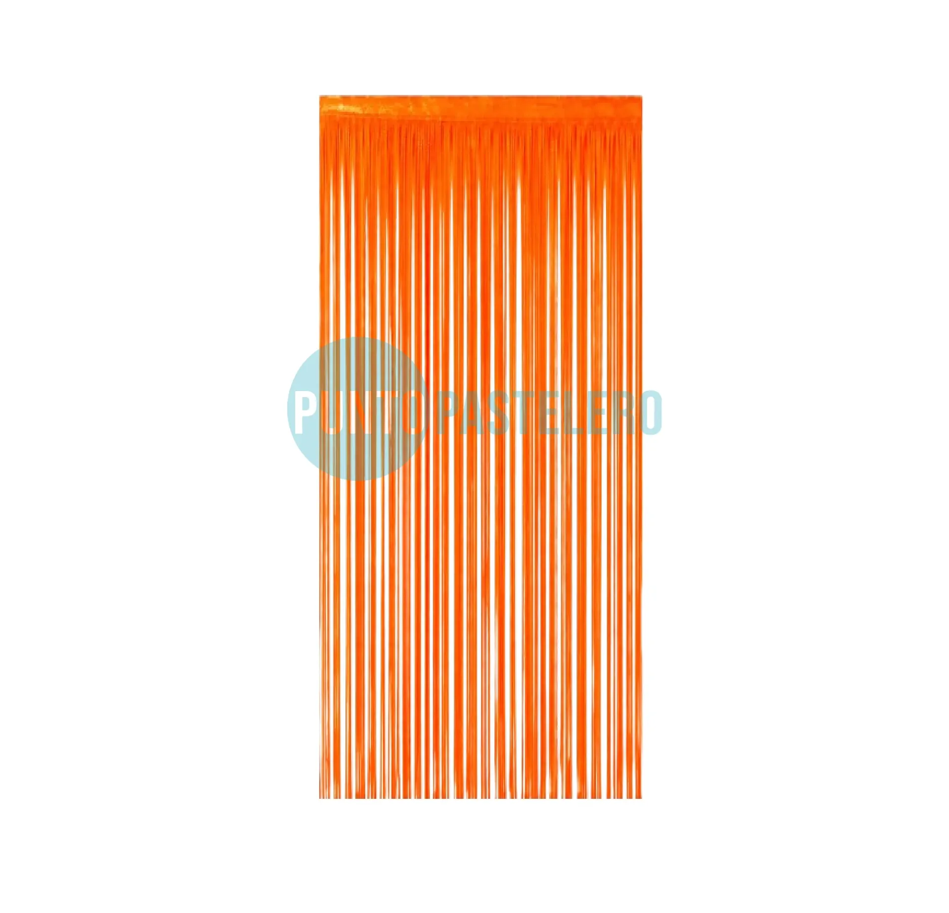 CORTINA NARANJA FLUO FOIL FRINGE (1 X 2 MT.)