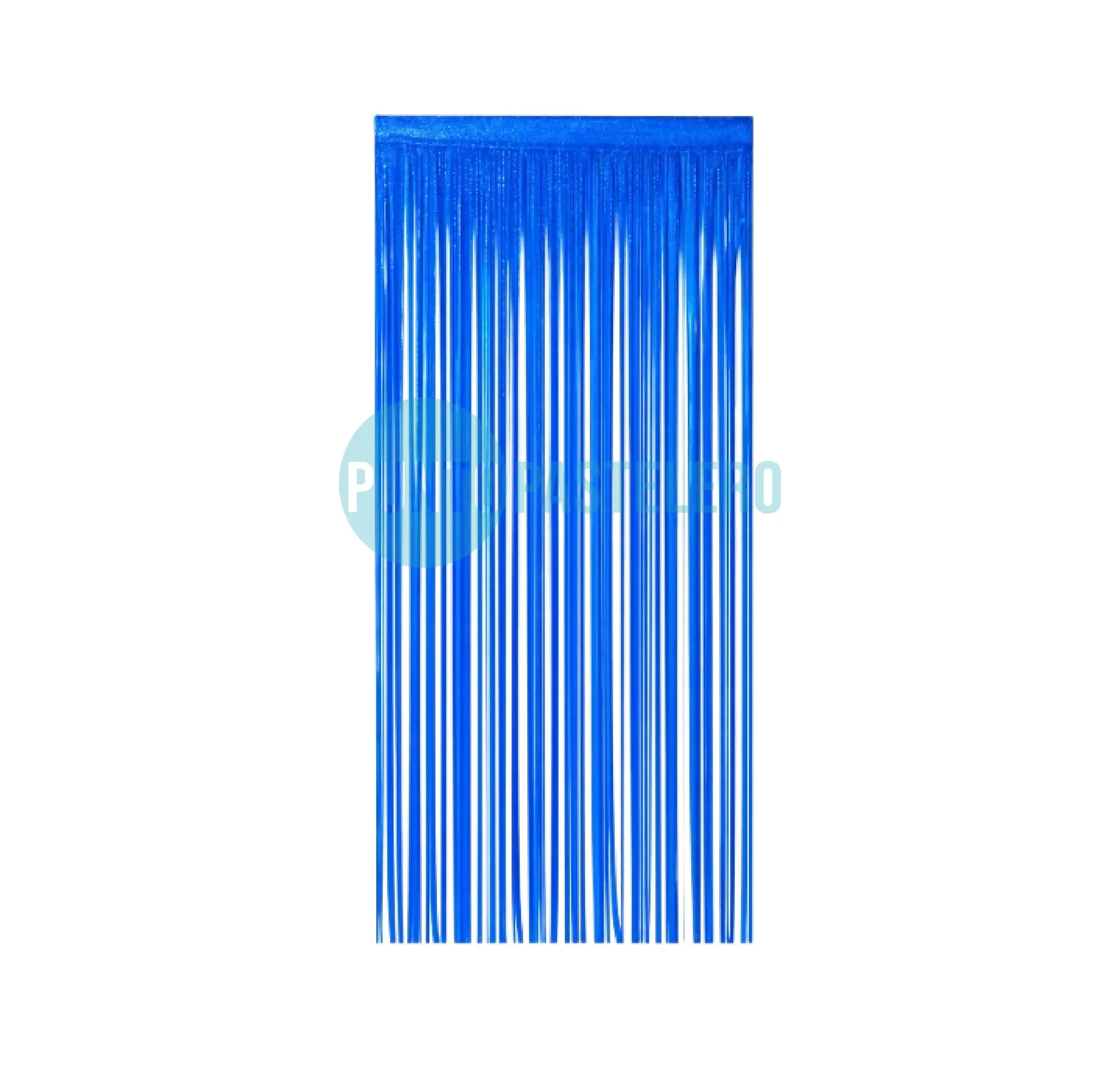 CORTINA AZUL FLUO FOIL FRINGE (1 X 2 MT.)