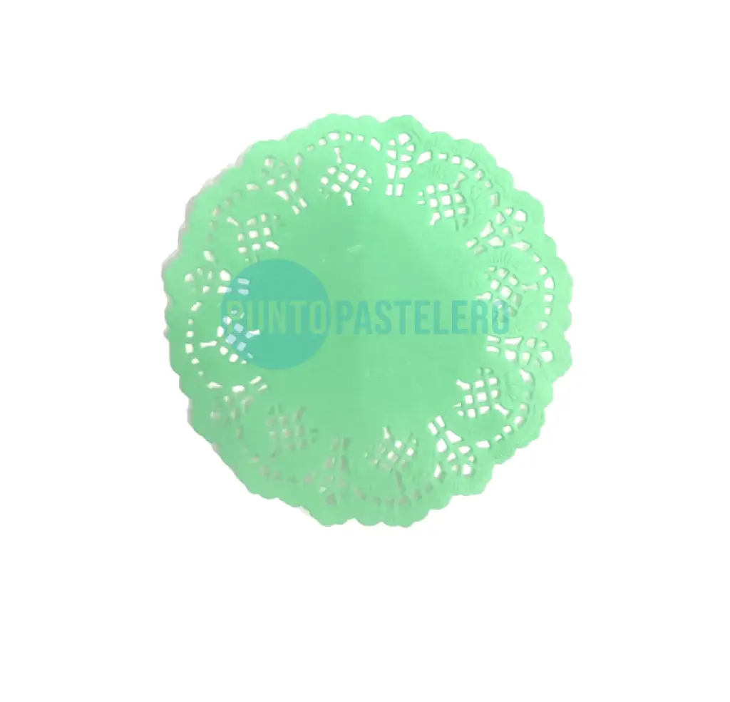 PACK BLONDA REDONDA VERDE 10 CM (100 U.)