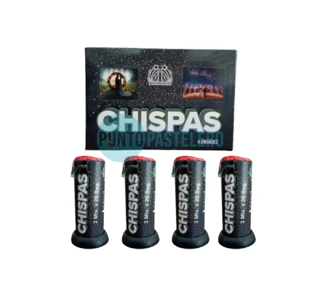 VOLCAN CHISPAS PLATEADAS - 2 MTS (20 SEG) (USO EXTERIOR)