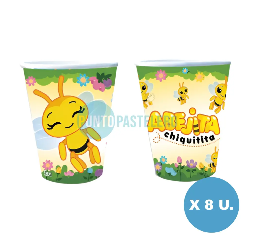 VASO DE POLIPAPEL ABEJITA (8 U.)