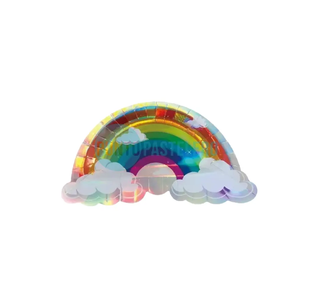 PLATO POLIPAPEL "ARCOIRIS" (6 U.)
