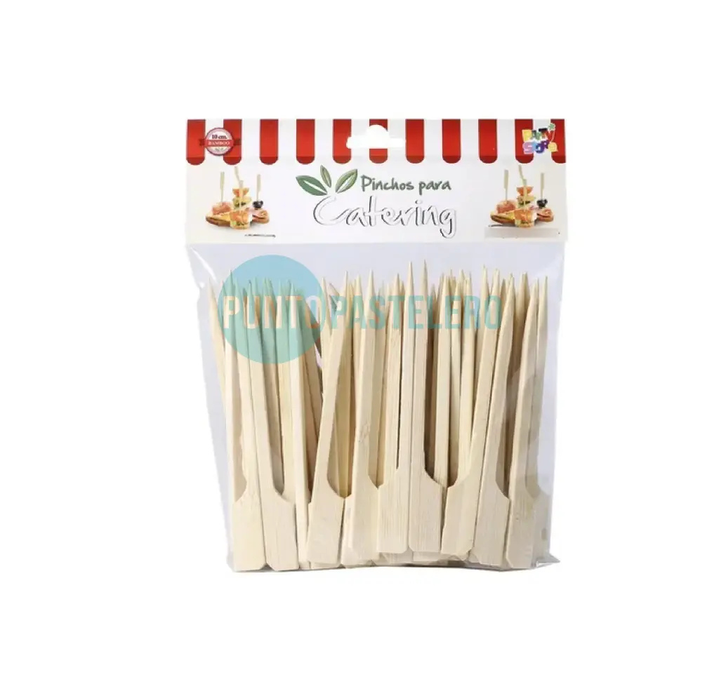 [7799088013363] PINCHOS MADERA CATERING (10 CM) (100 U.) (PARTY STORE)