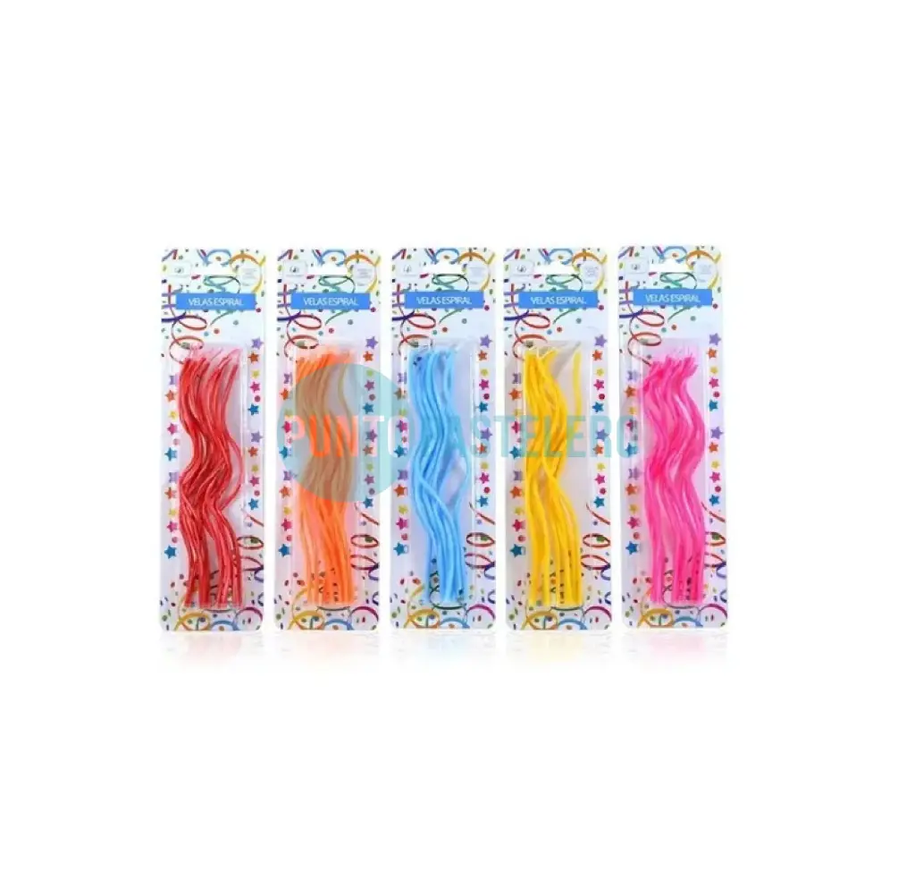 PACK VELAS ESPIRAL FUCSIA (X 10 U.)