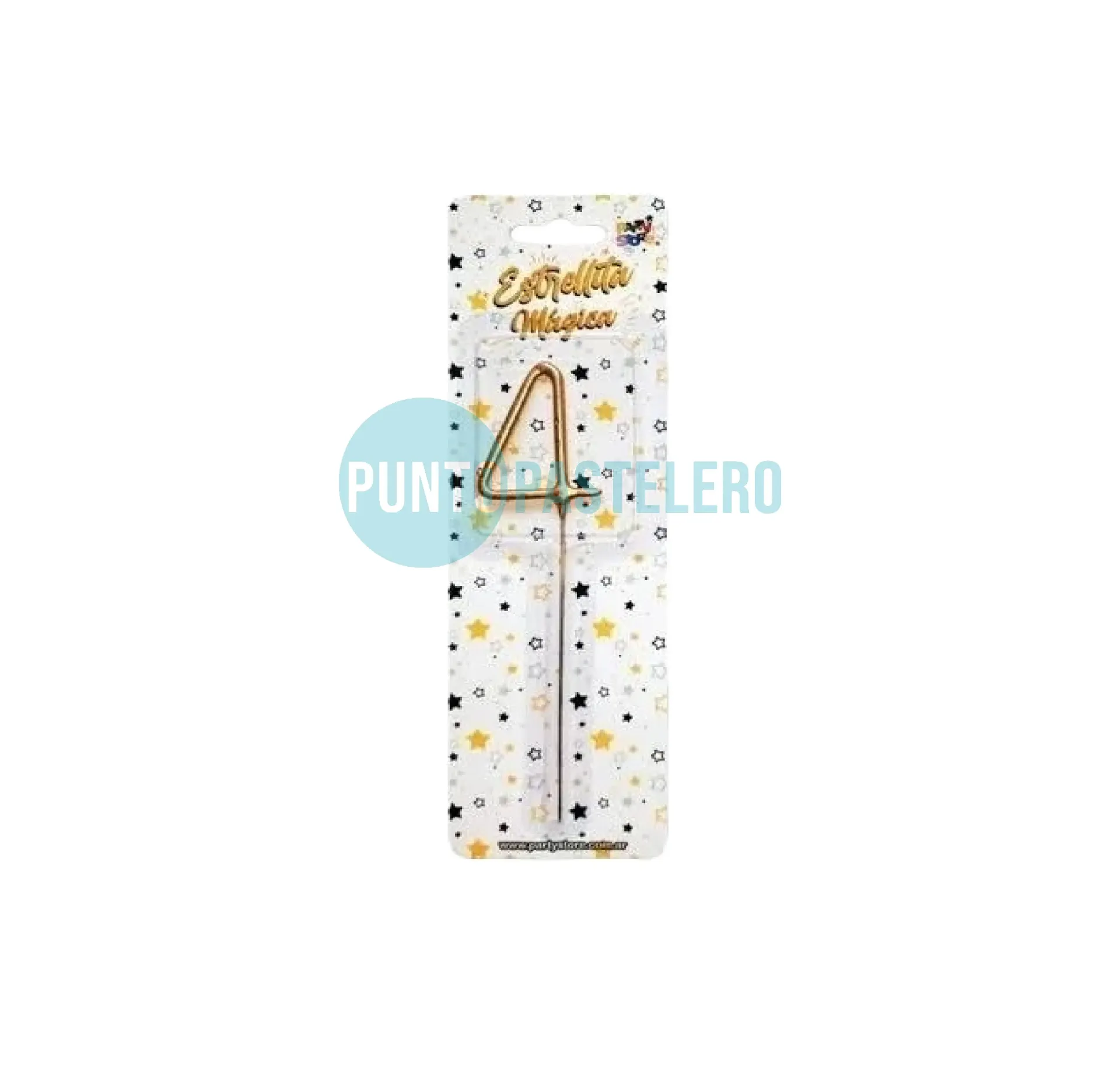 [7799088020651] VELA SPARKLER DORADO (N° 4)