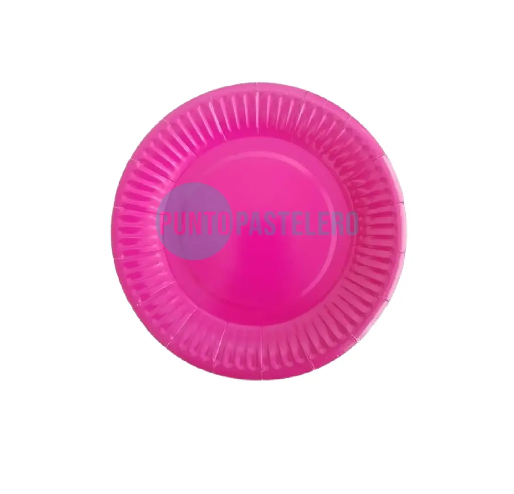 PLATO POLIPAPEL CARTON FUCSIA (8 U.)