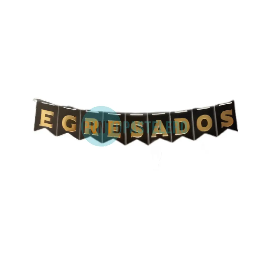 BANDERIN CON STAMPING EGRESADOS