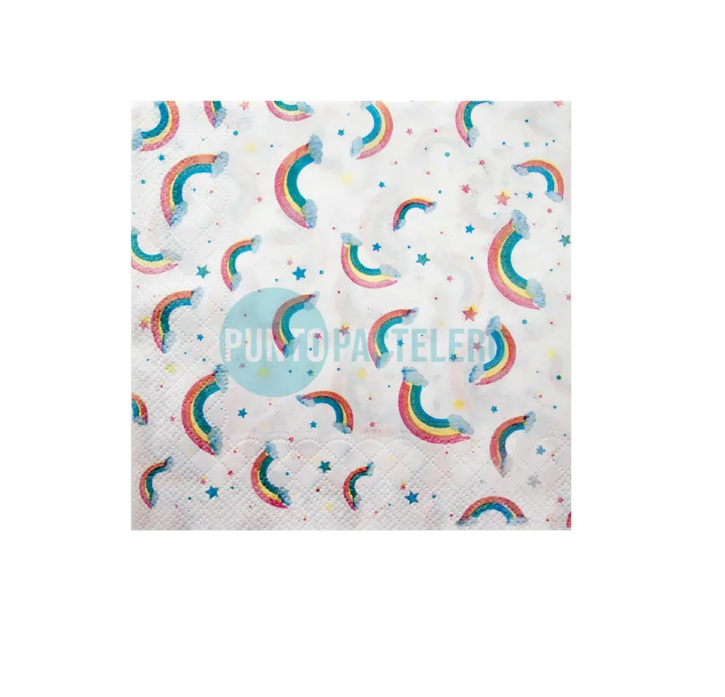 SERVILLETA ARCO IRIS (X 20 U.]
