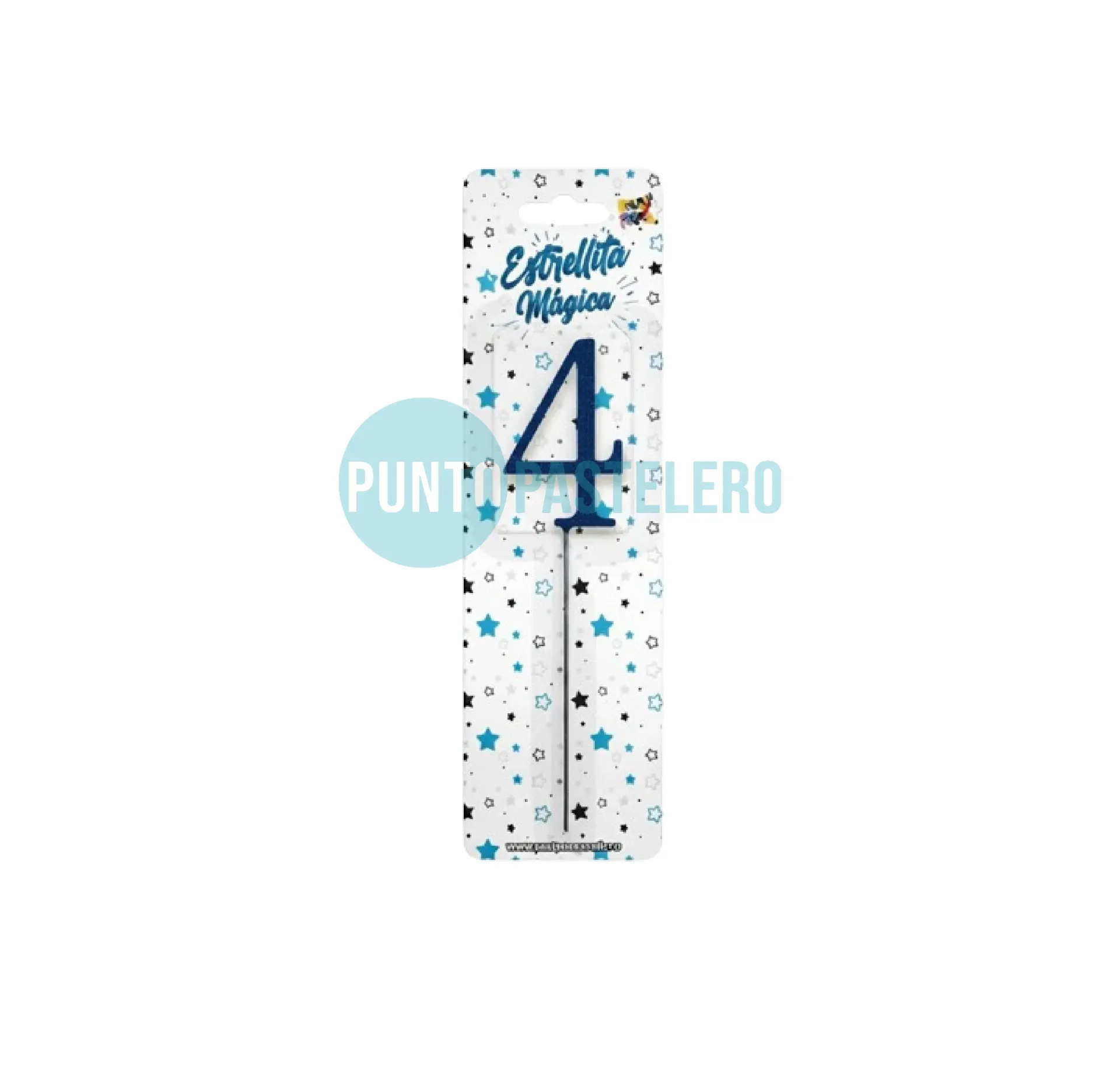 VELA SPARKLER AZUL (N° 4)