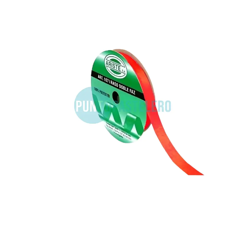 [000000023225] ROLLO CINTA RASO Nº2 ROJO (X 10 MT.)