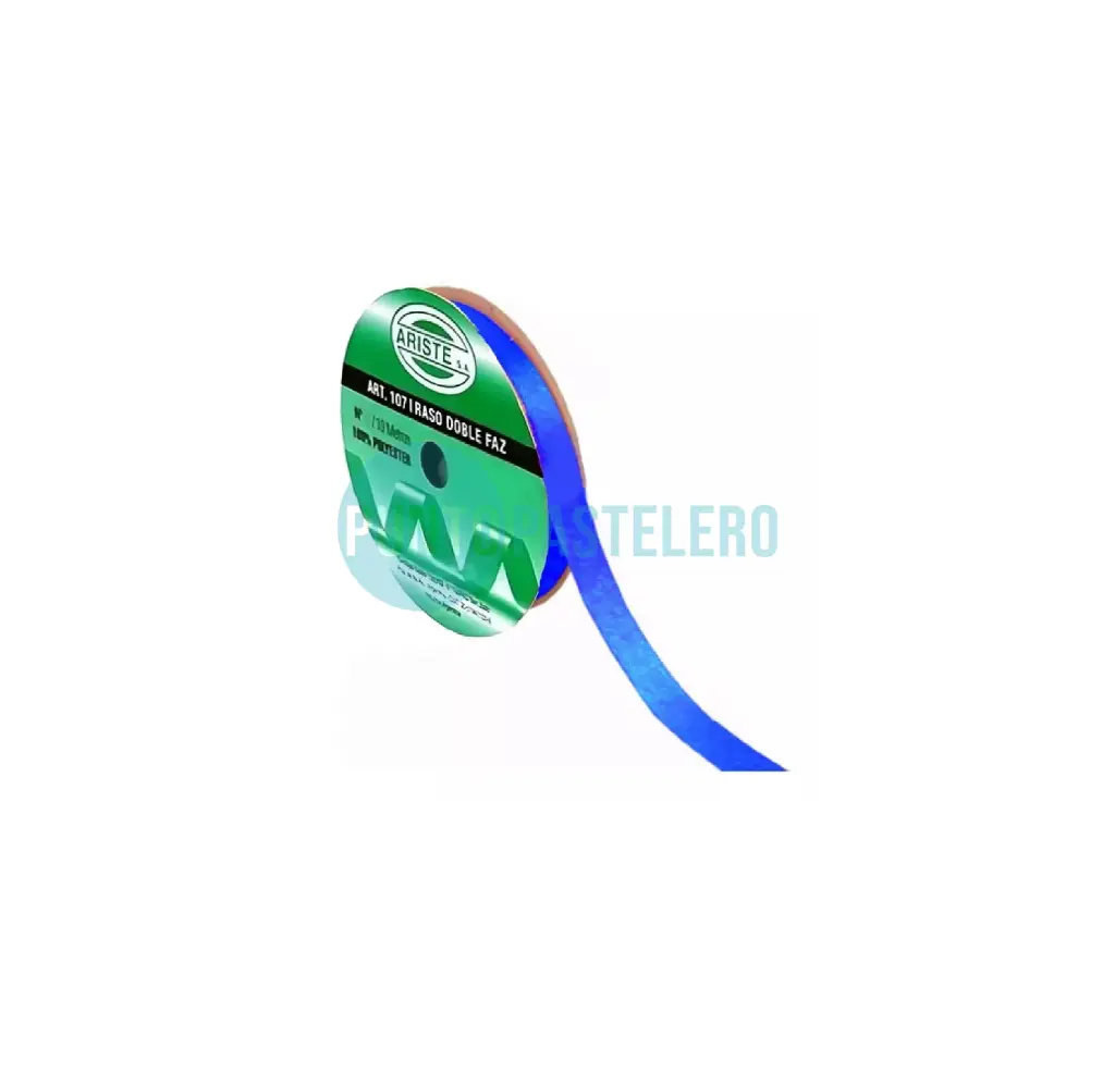 ROLLO CINTA RASO Nº2 AZUL (X 10 MT.)