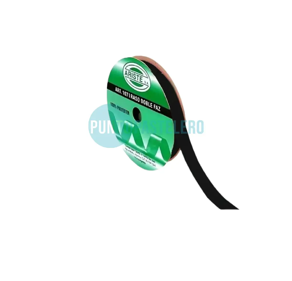 ROLLO CINTA RASO Nº2 NEGRO (X 10 MT.)