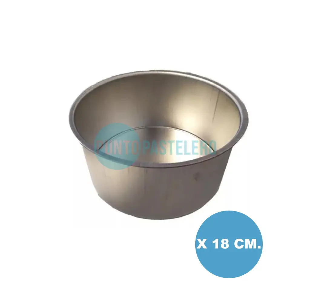 MOLDE HOJALATA REDONDO 18 CM (ALTO 10 CM)
