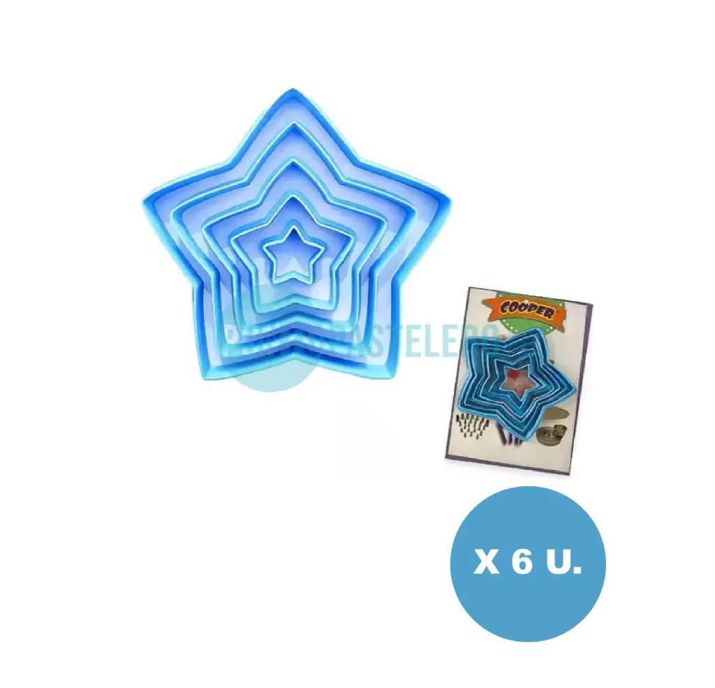SET CORTANTE COOPER ESTRELLA ( 6 U.) [P]