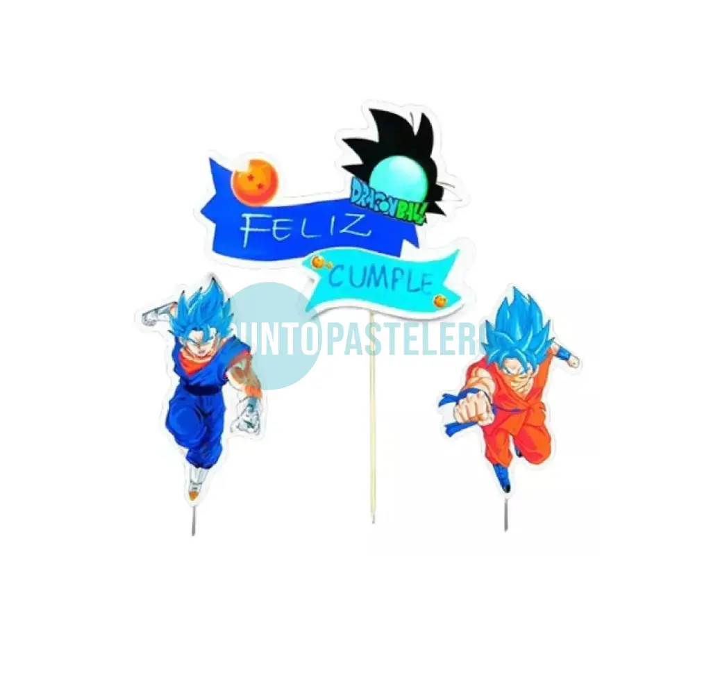 ADORNO SET FELIZ CUMPLE 3D DRAGON BALL Z