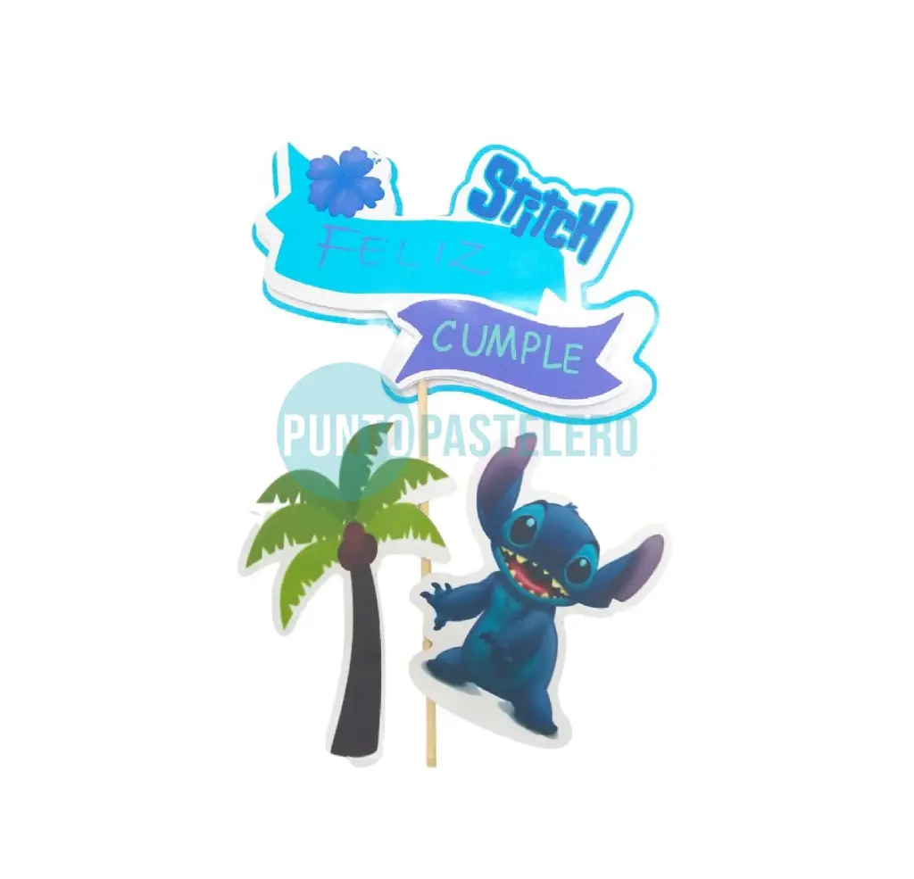 ADORNO SET FELIZ CUMPLE 3D STITCH