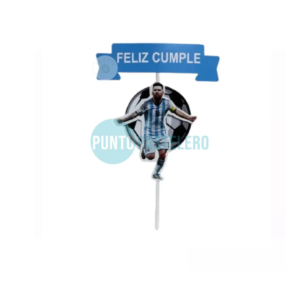 ADORNO PINCHE 3D FELIZ CUMPLE ARGENTINA