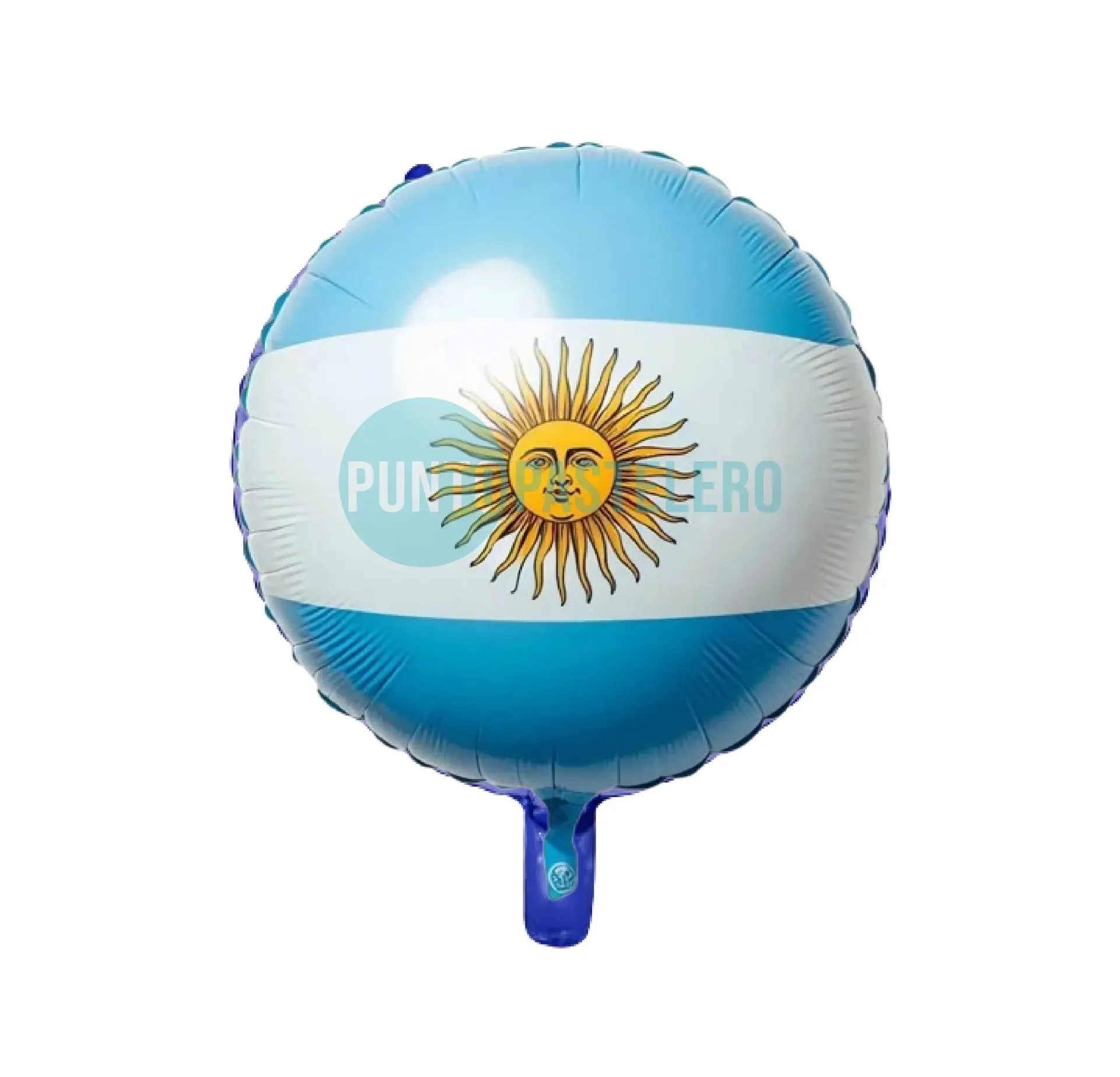 GLOBO REDONDO METALIZADO BANDERA ARGENTINA (18") [20-1] [X38]