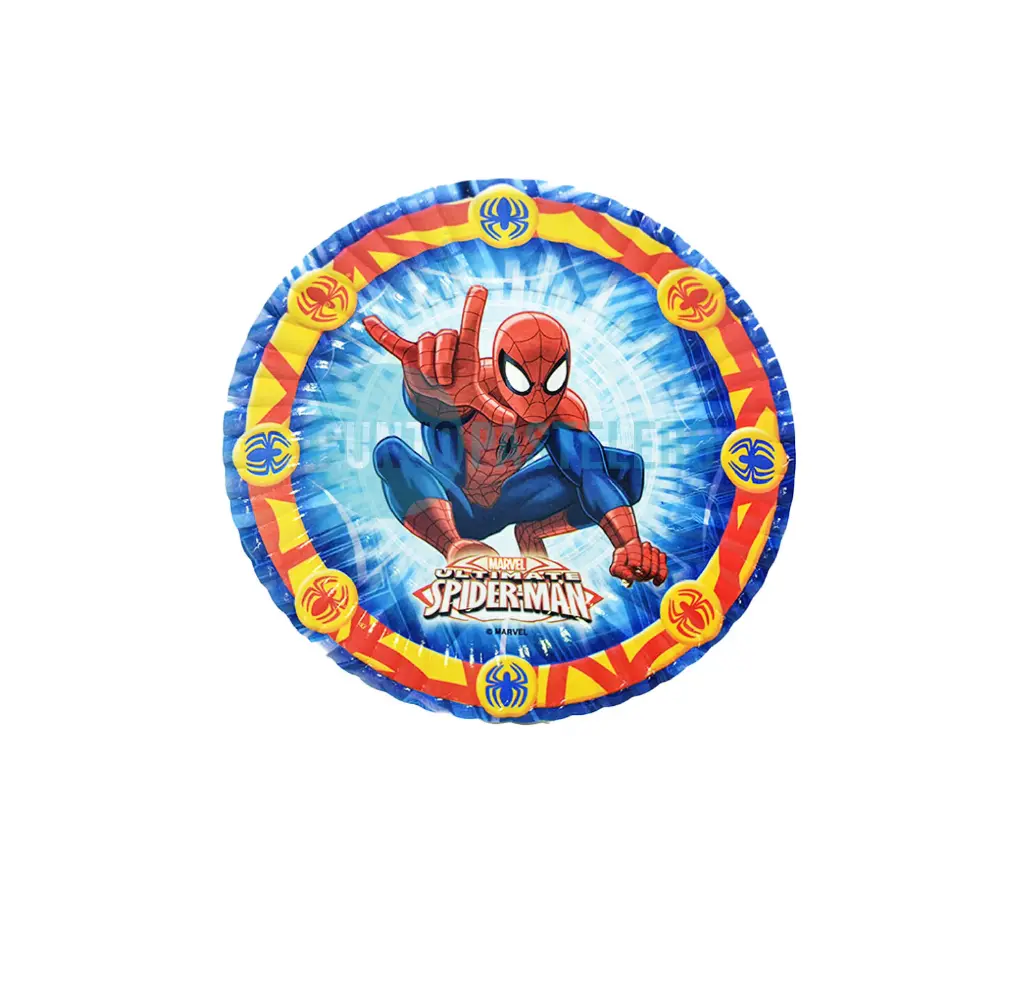 PLATO POLIPAPEL HOMBRE ARAÑA (8 U.)