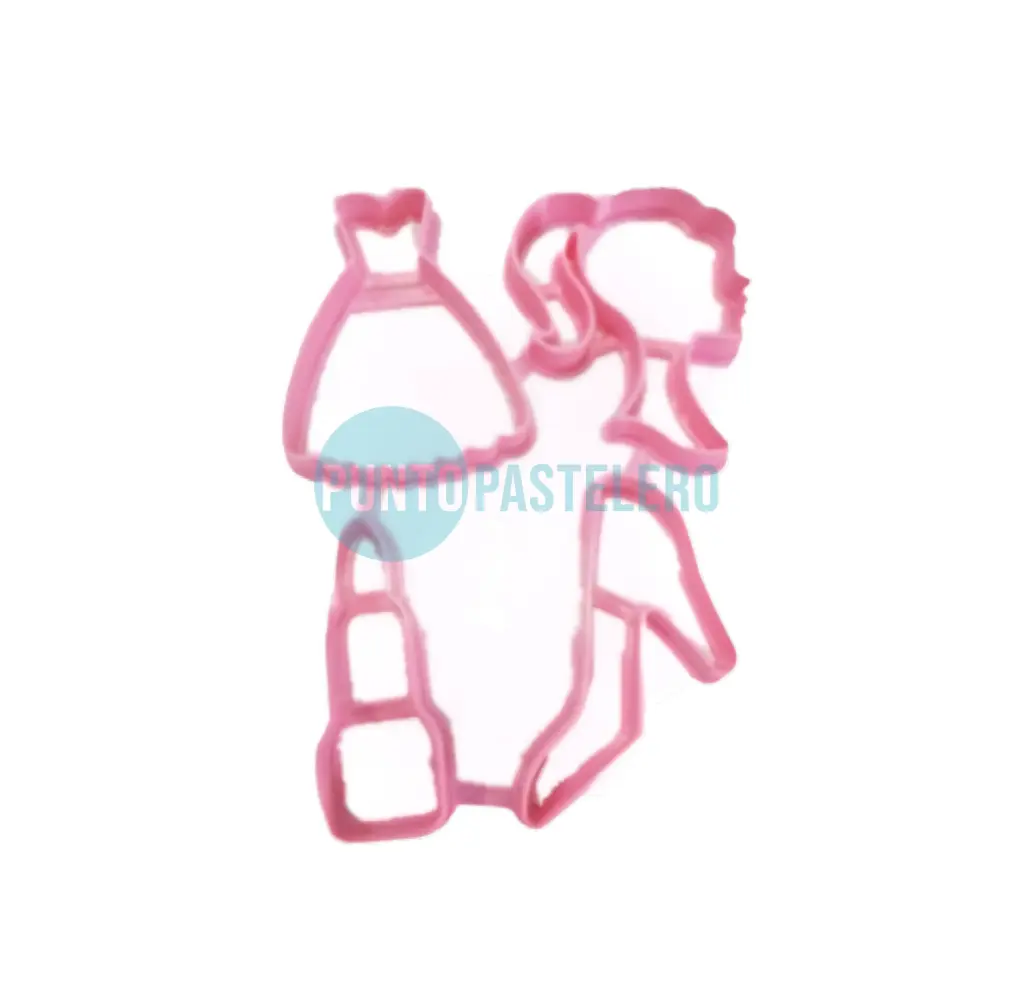 SET CORTANTE MARCADOR PLASTICO 3D BARBIE [13-2]