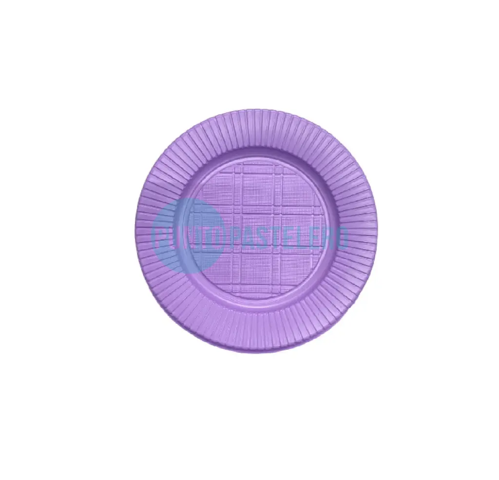 PLATO GRANDE LILA PASTEL P22 (X 25 U.)