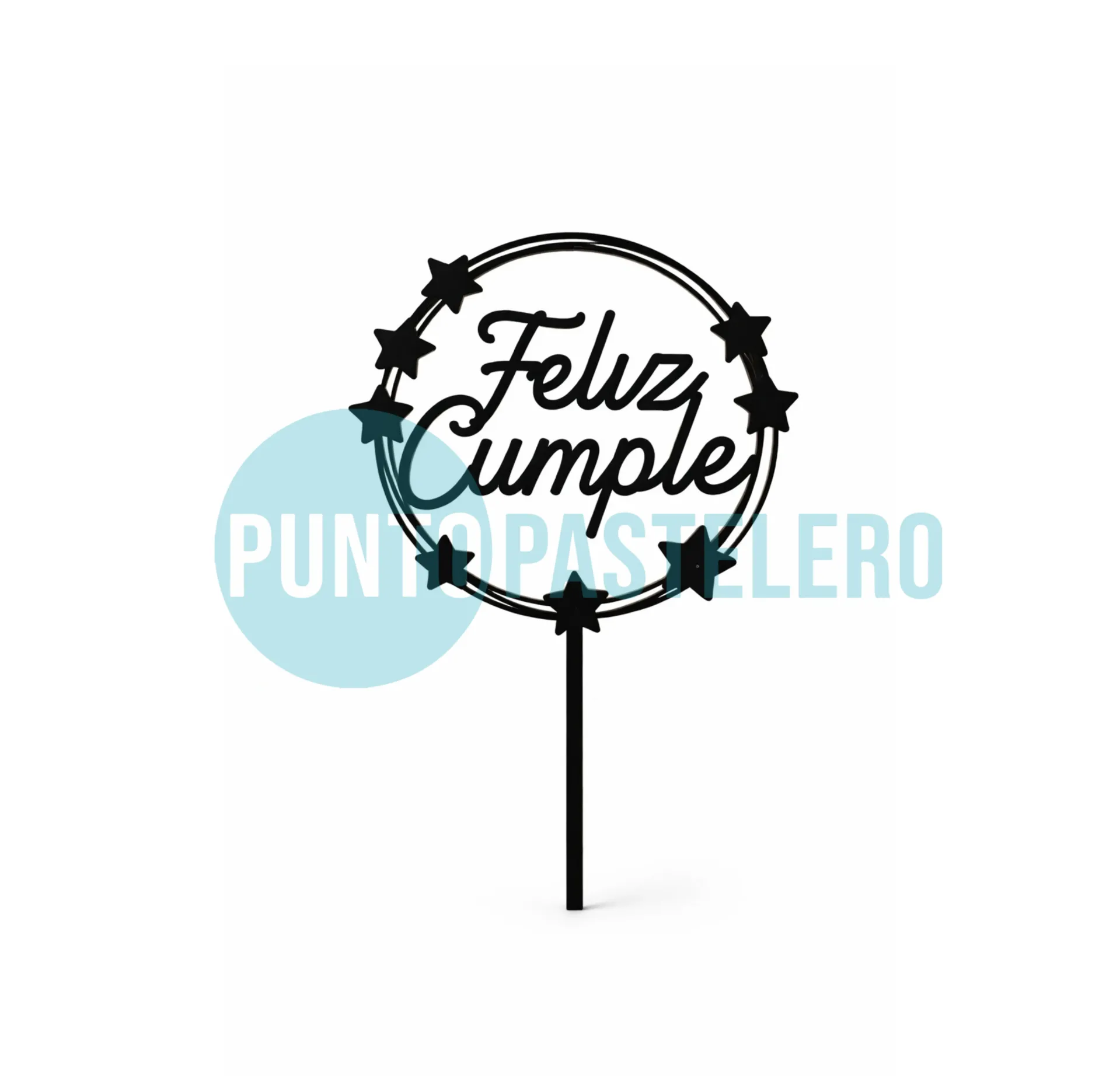 PINCHE FIBROFACIL FELIZ CUMPLEAÑOS NEGRO