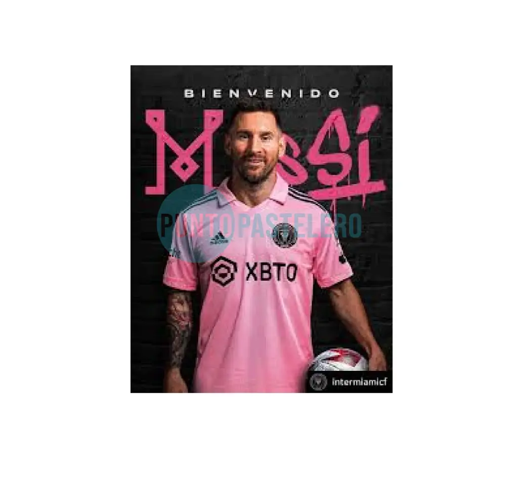 AFICHE BIENVENIDOS MESSI INTER DE MIAMI