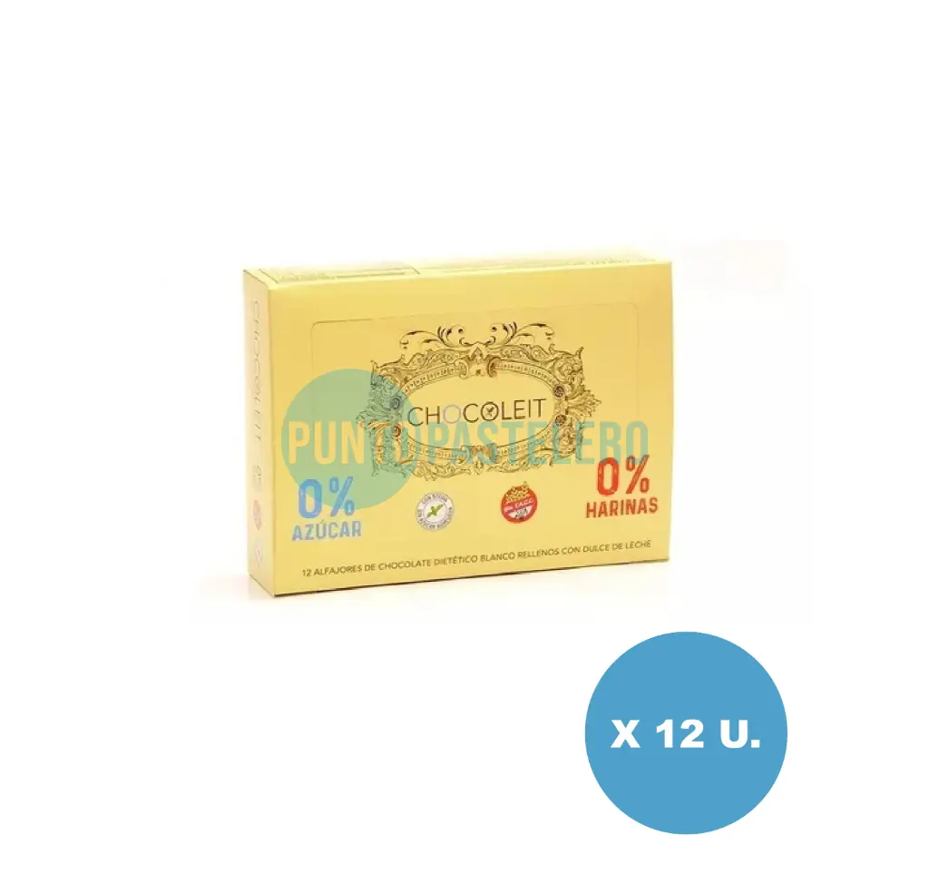 ALFAJOR CHOCOLATE BLANCO CHOCOLEIT (X 50 GR.) (SIN TACC) (SIN AZUCAR)