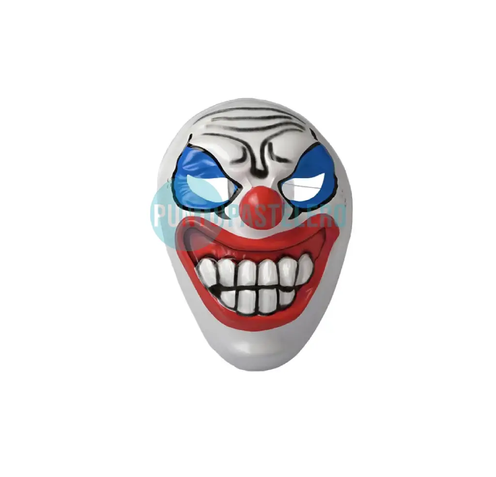 [2371876032647X1] CARETA PLASTICO PAYASO TERROR