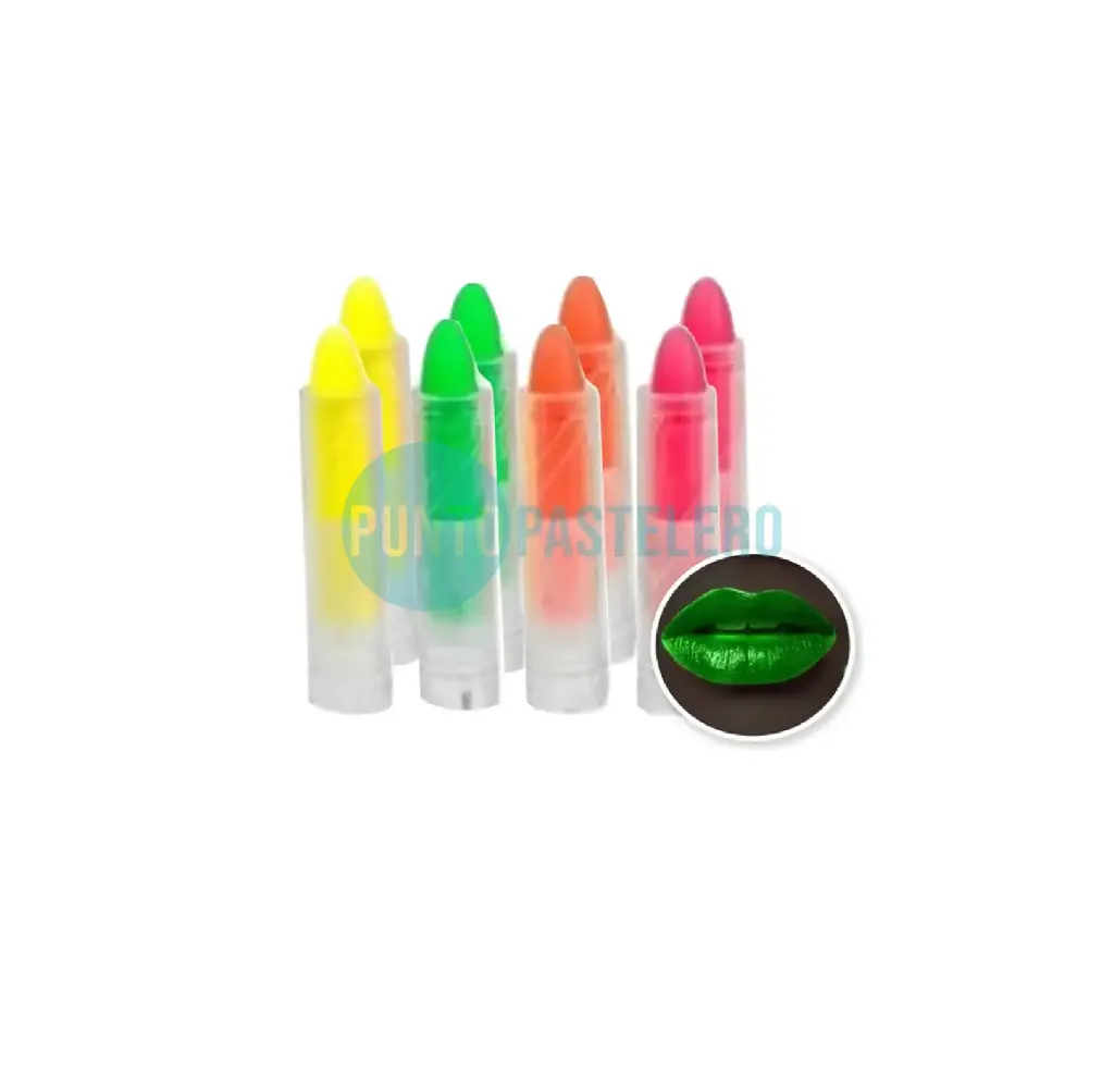 MAQUILLAJE EN BARRA LABIAL FLUO