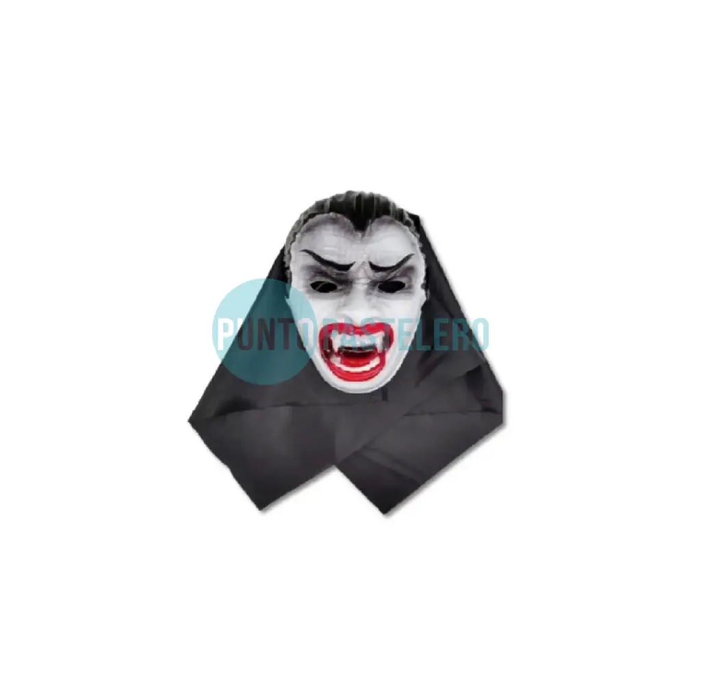 CARETA PLASTICO CON TELA DRACULA