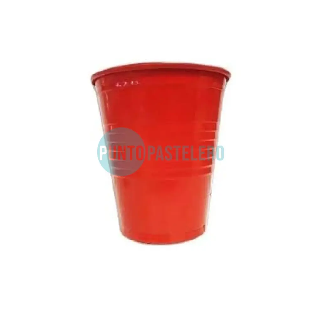 VASO DESCARTABLE 180 CC ROJO (BELLA CUP)