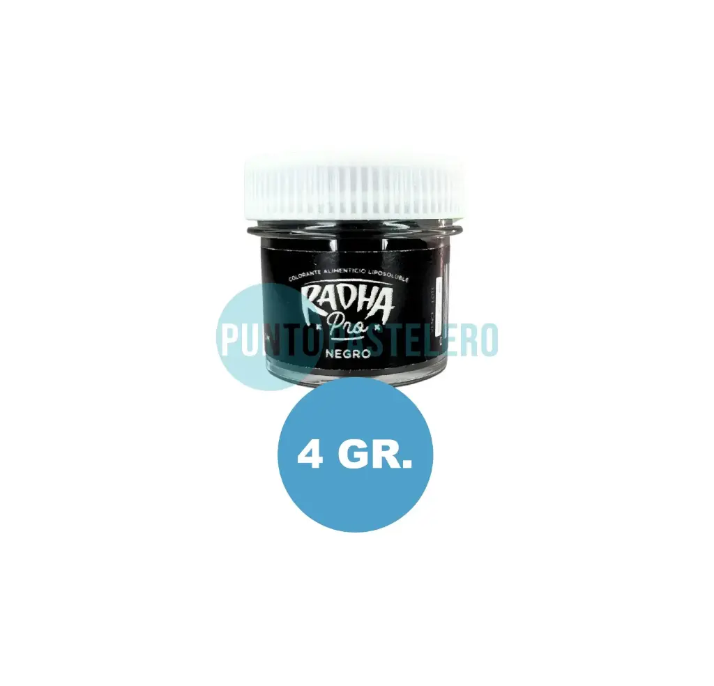 COLORANTE LIPOSOLUBLE EN POLVO NEGRO RADHA (X 4 GR.)