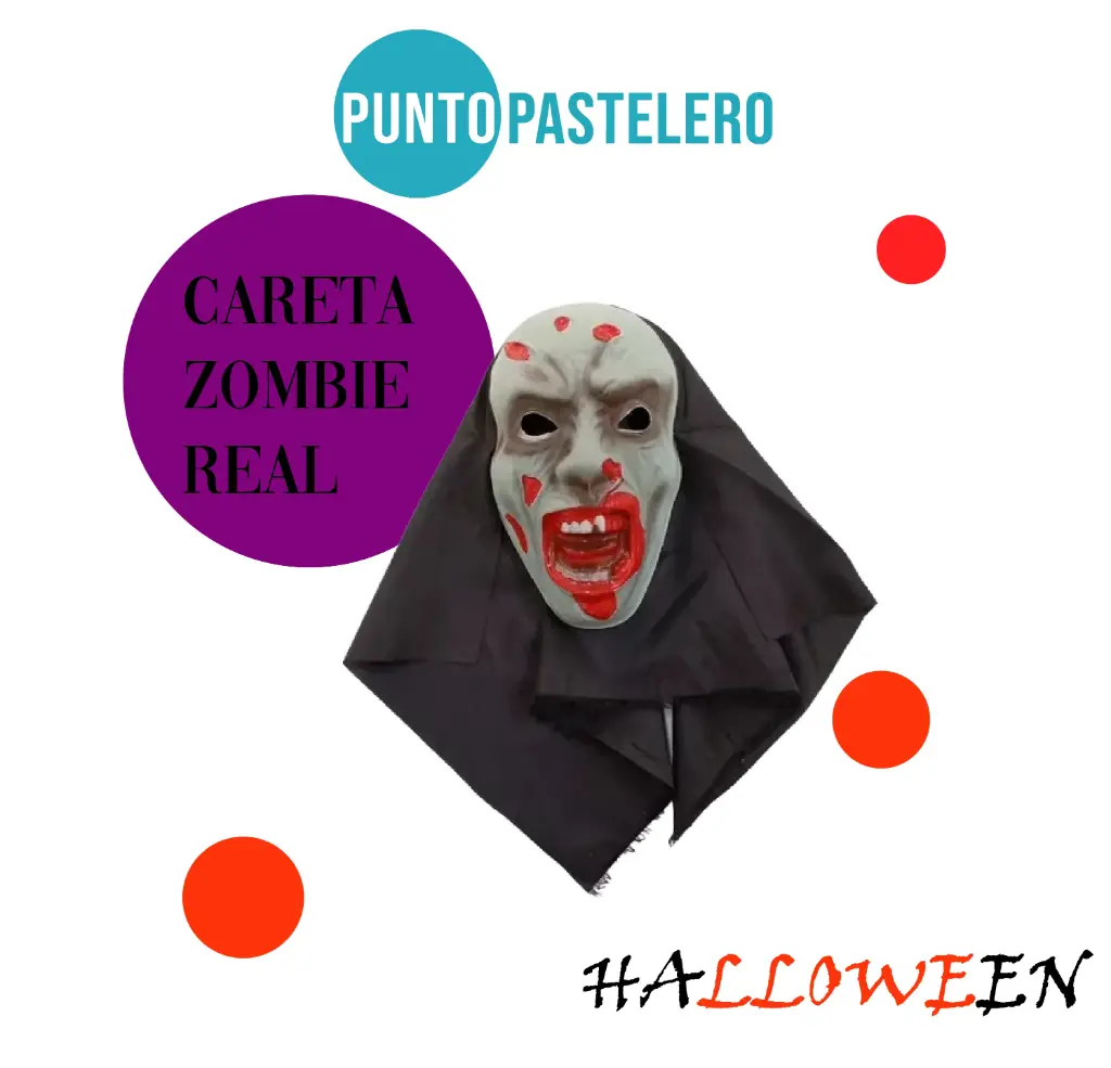 [237185613351X1] CARETA PLASTICO ZOMBIE