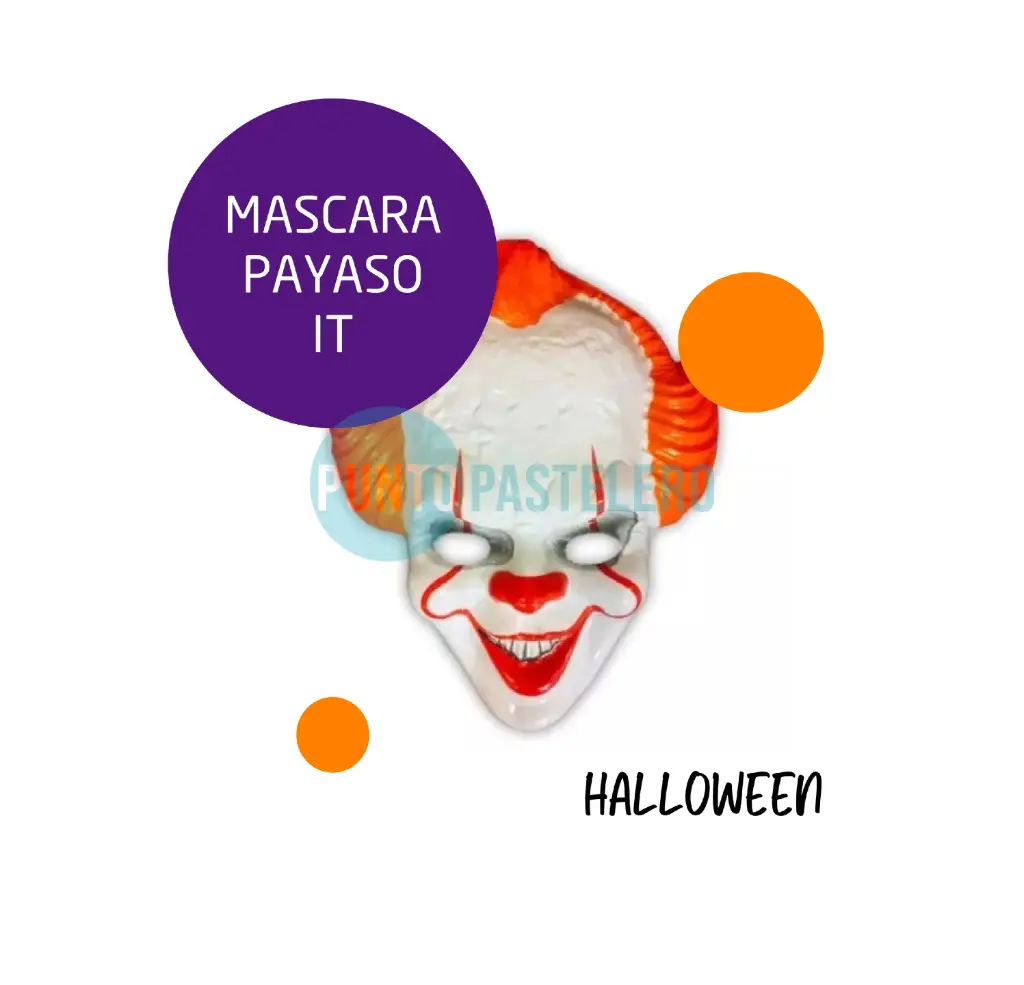 [2371876033699X1] CARETA PLASTICO PAYASO IT