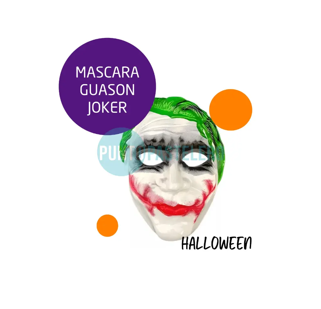 [2371876133689X1] CARETA PLASTICO CON TELA JOKER GUASON