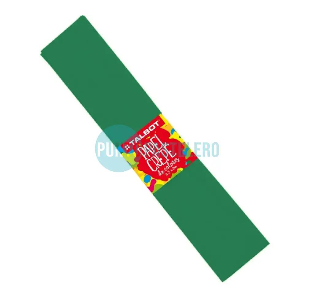 PAPEL CREPE VERDE CREPING