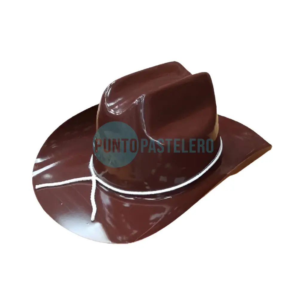 GORRO SOMBRERO PLASTICO COWBOY MARRON