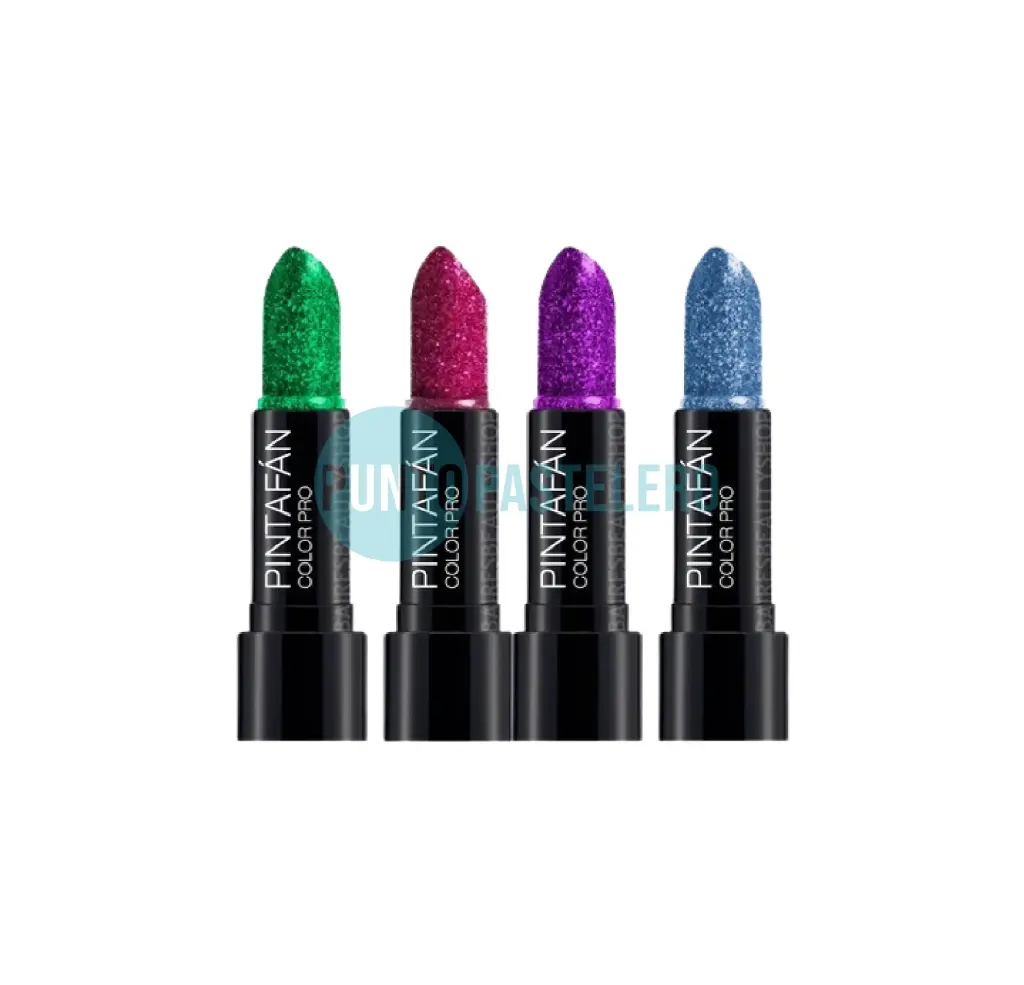 MAQUILLAJE ARTISTICO EN BARRA LABIAL GLITTER