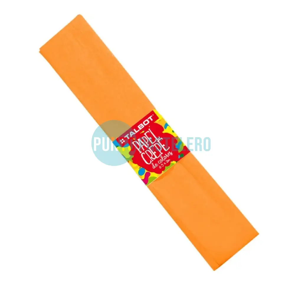 PAPEL CREPE NARANJA CREPING