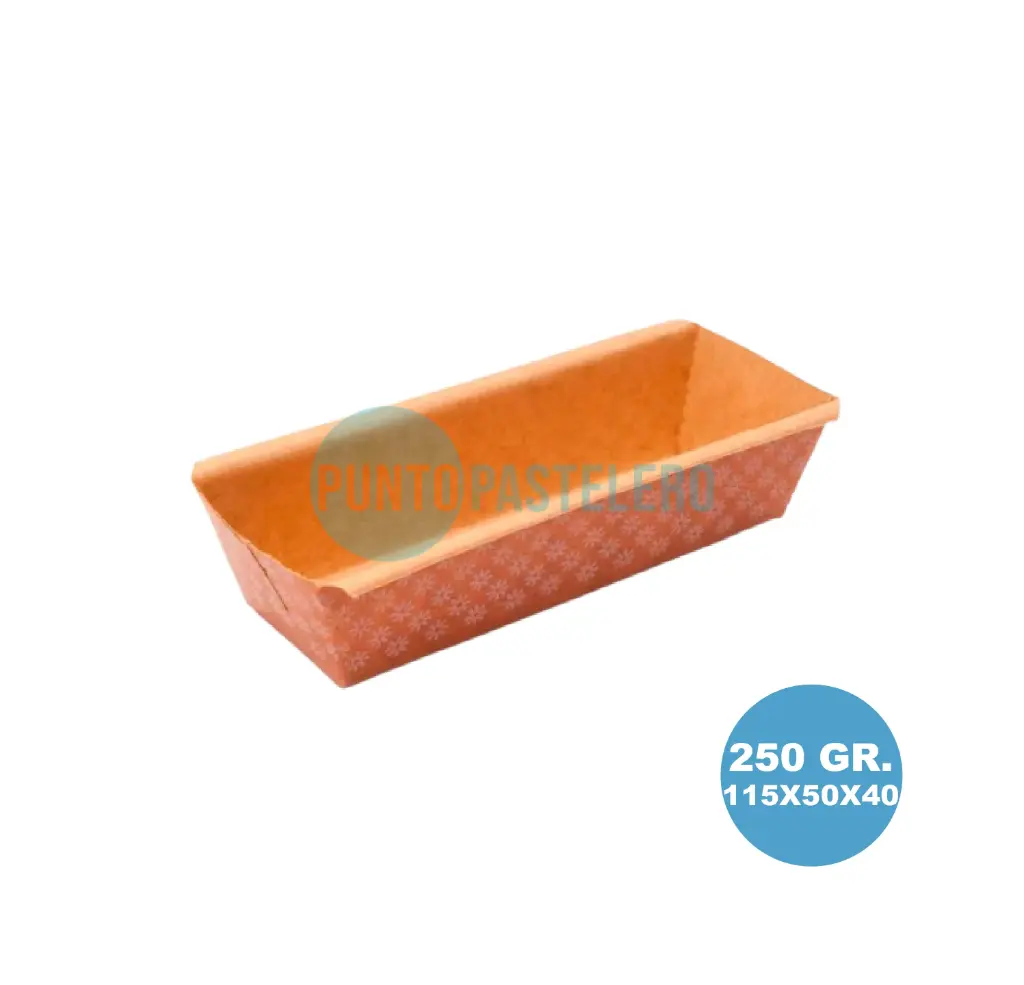 MOLDE PAPEL PARA BUDIN 250 GR (185X50X40)