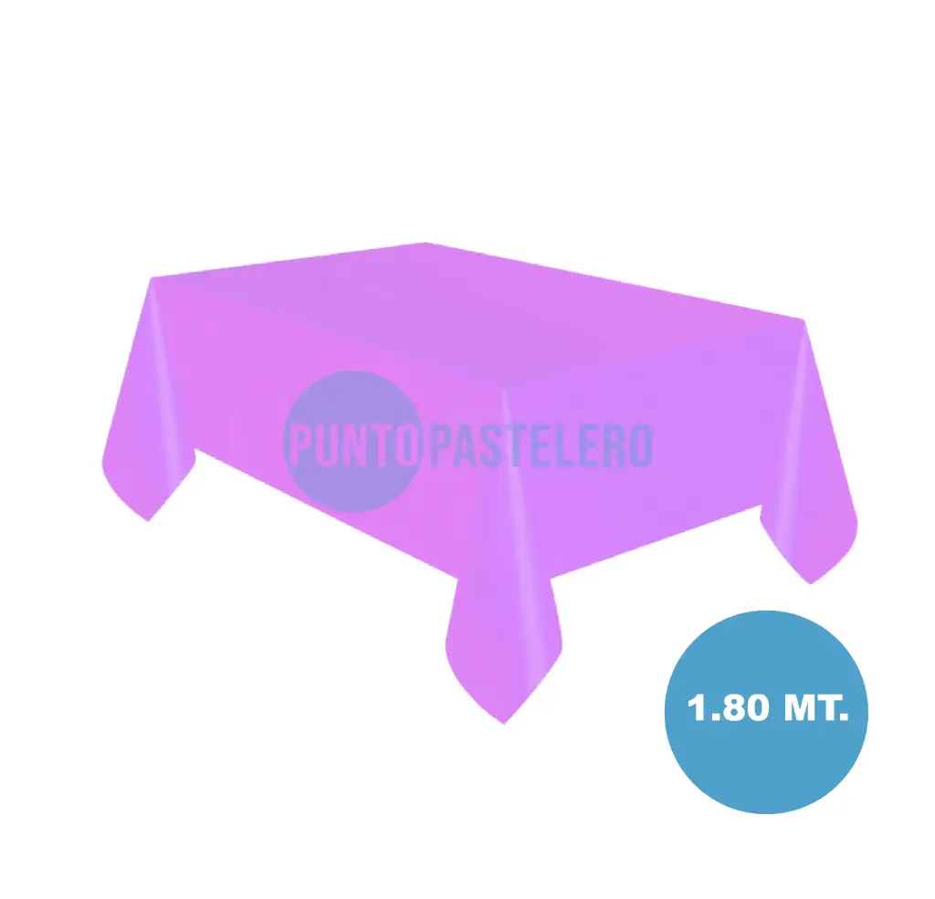 MANTEL PLASTICO RECTANGULAR LILA (1.20 X 1.80 MT)