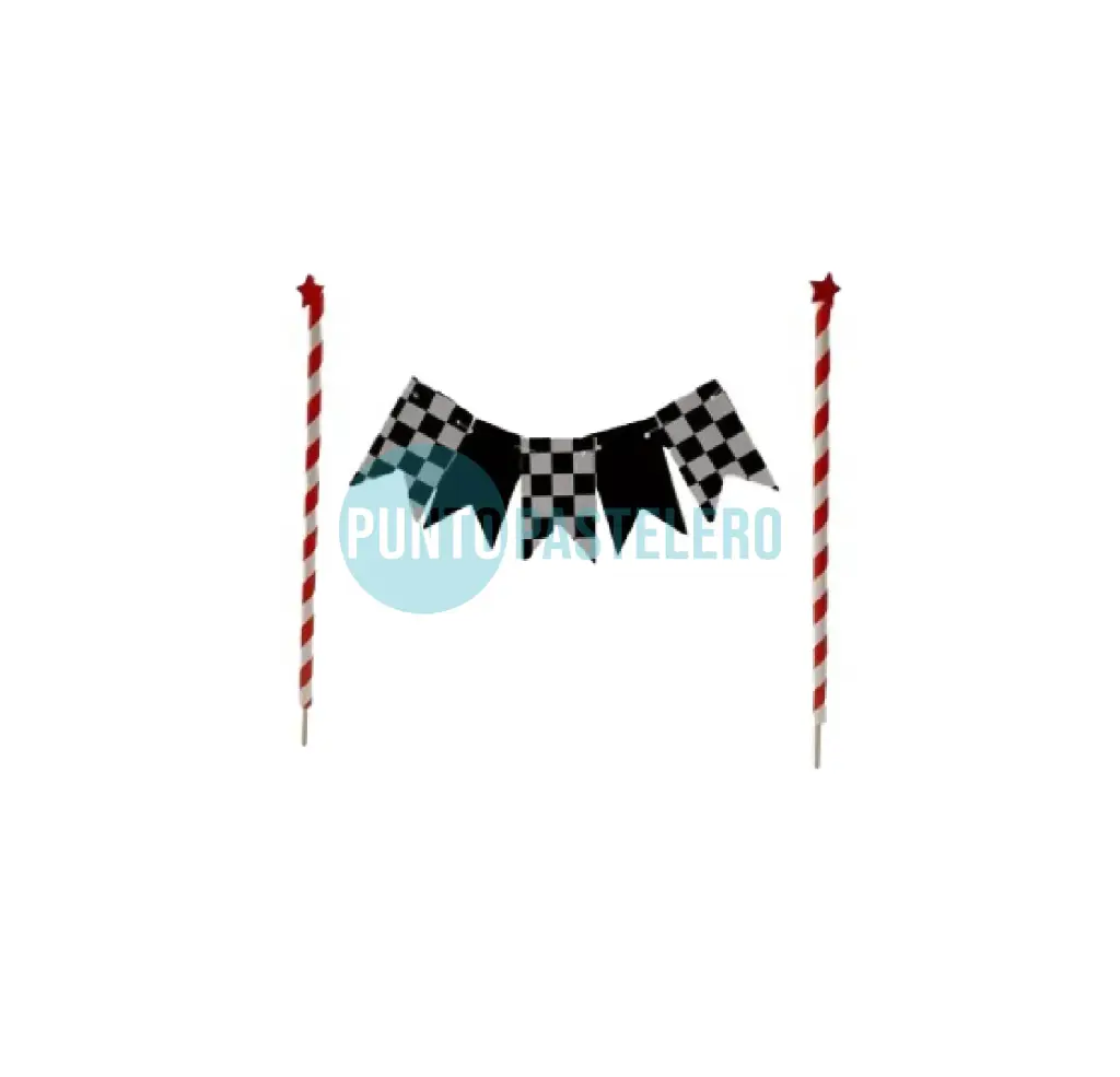 PINCHE BANDERIN CUADRILLE BLANCO/NEGRO