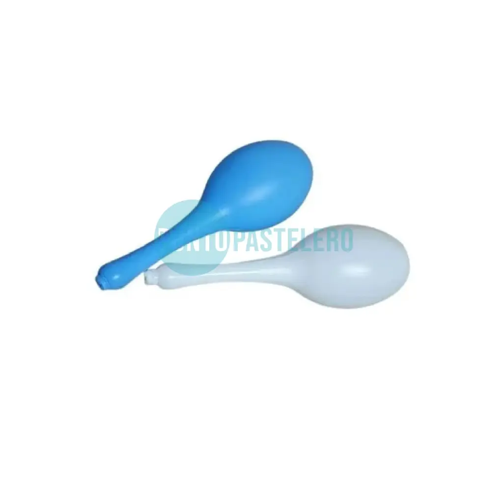 MARACA CELESTE Y BLANCA