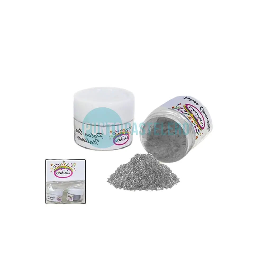 [000000040933X1] COLORANTE EN POLVO COMESTIBLE LAUACU PLATEADO (ITALIANO PERLADO)