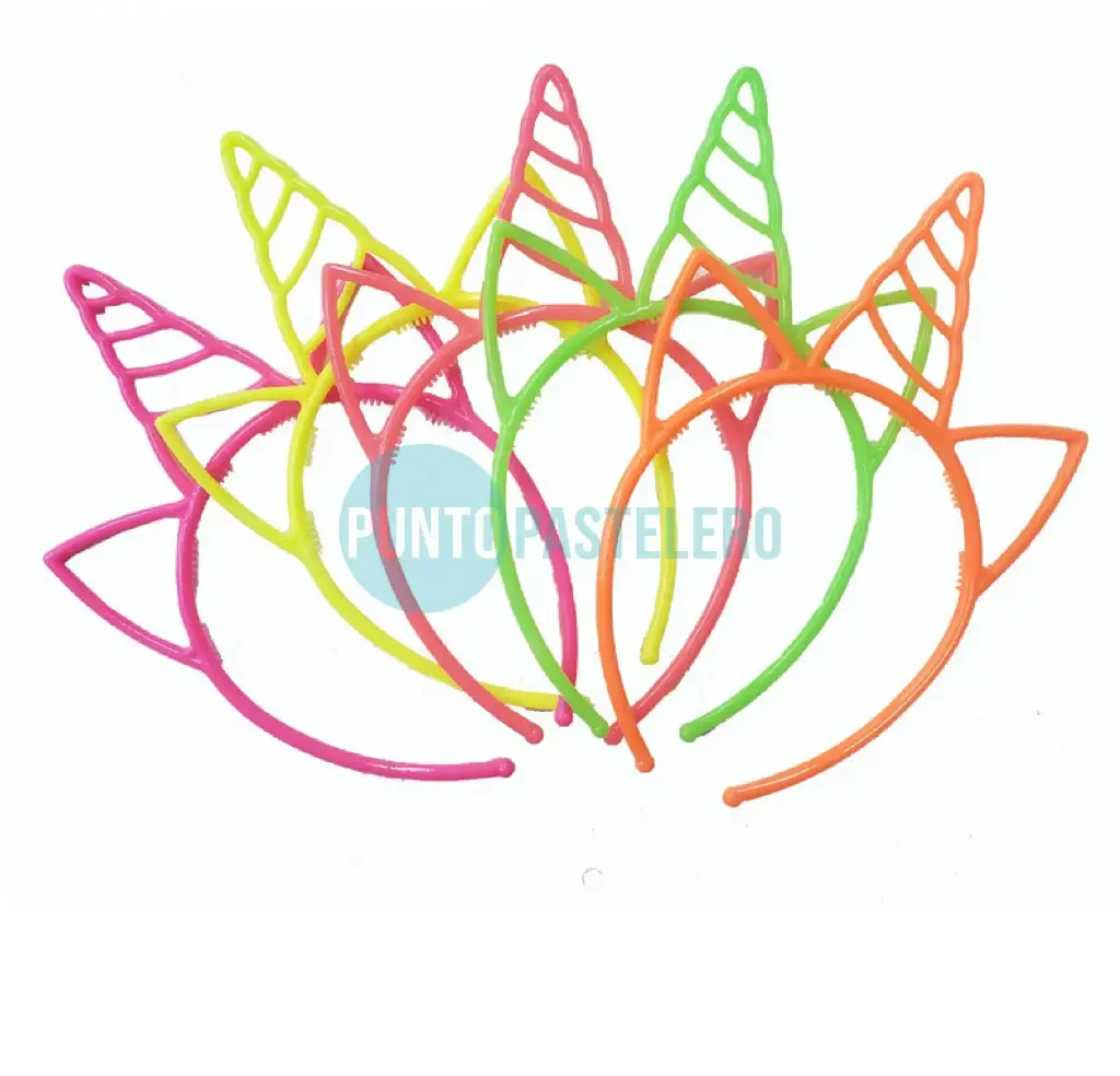 VINCHA LISA UNICORNIO FLUO COLORES SURTIDOS