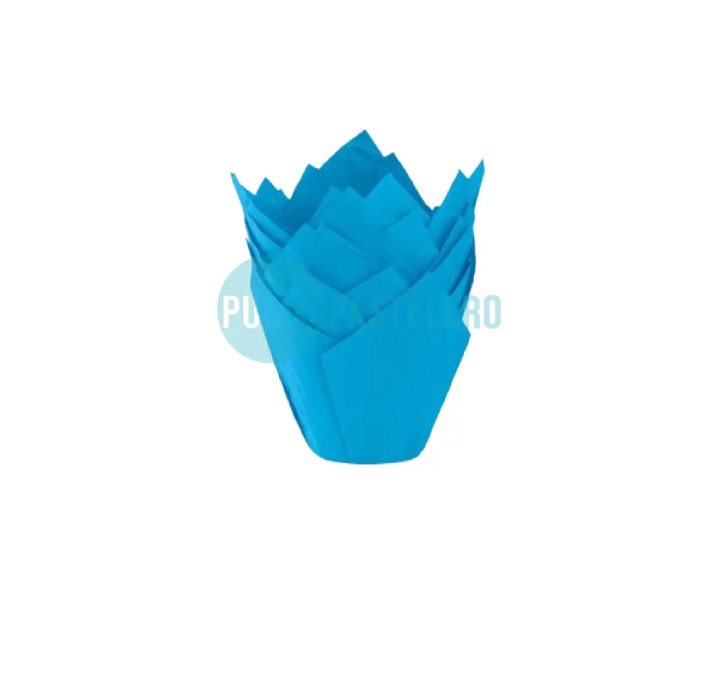 TULIPAS DE PAPEL CELESTE MOLDPACK (X 10 U.)